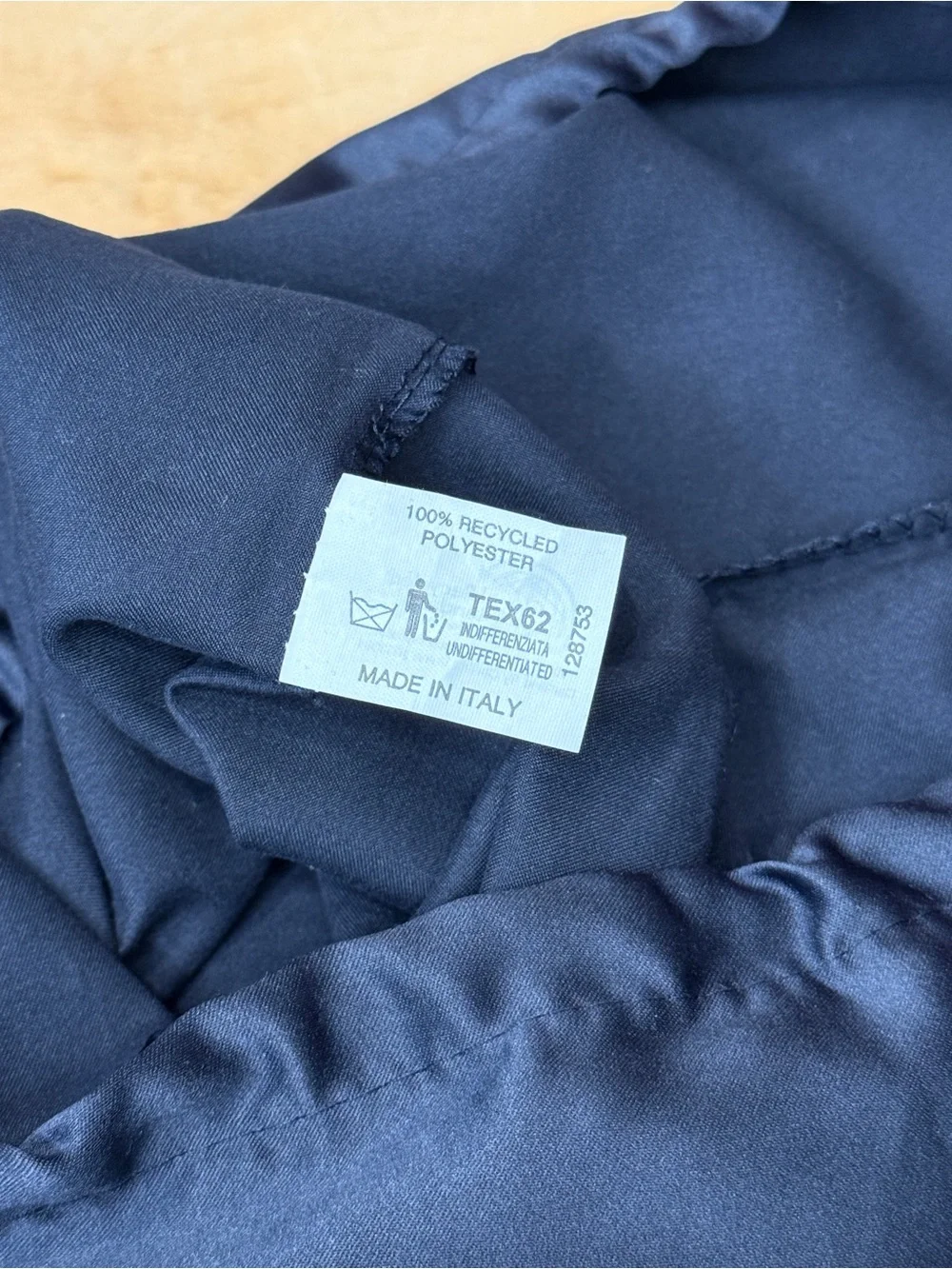 Prada Navy Blue Nylon Logo Pouch